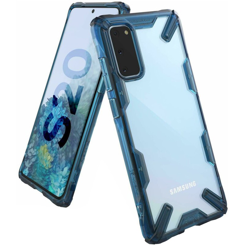 Husa de protectie Ringke Fusion X pentru Samsung Galaxy S20, Space Blue