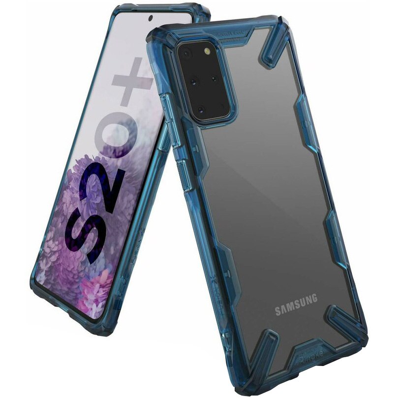 Husa de protectie Ringke Fusion X pentru Samsung Galaxy S20 Plus, Space Blue