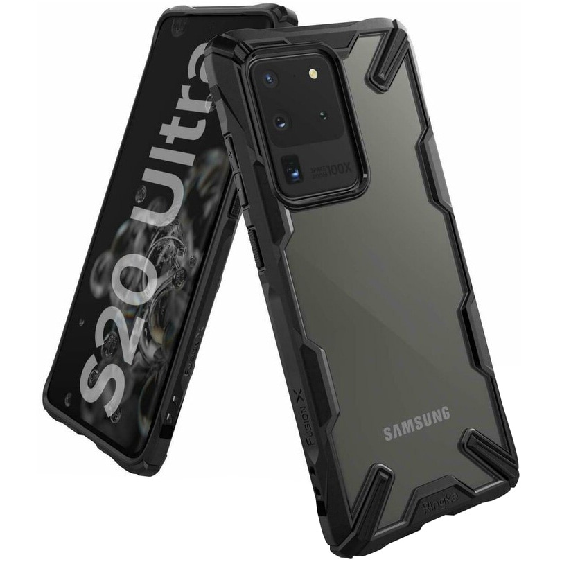 Husa de protectie Ringke Fusion X pentru Samsung Galaxy S20 Ultra, Black