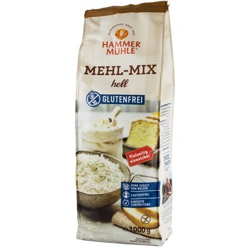 Mix de faina alba, fara gluten, Hammer Muhle 1000g Mix de faina alba, fara gluten, Hammer Muhle 1000g