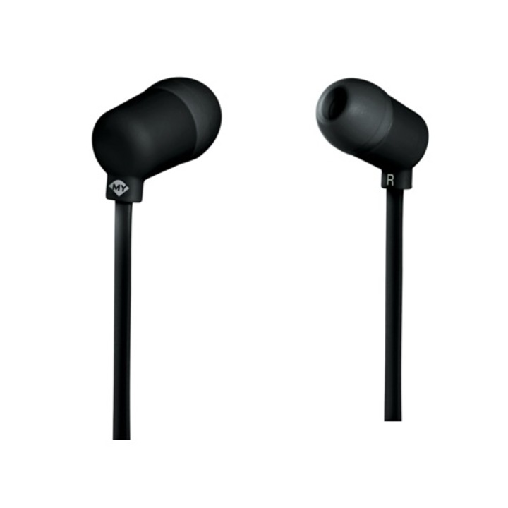 Casti audio Speak In Ear Meliconi Fluo Black, Black