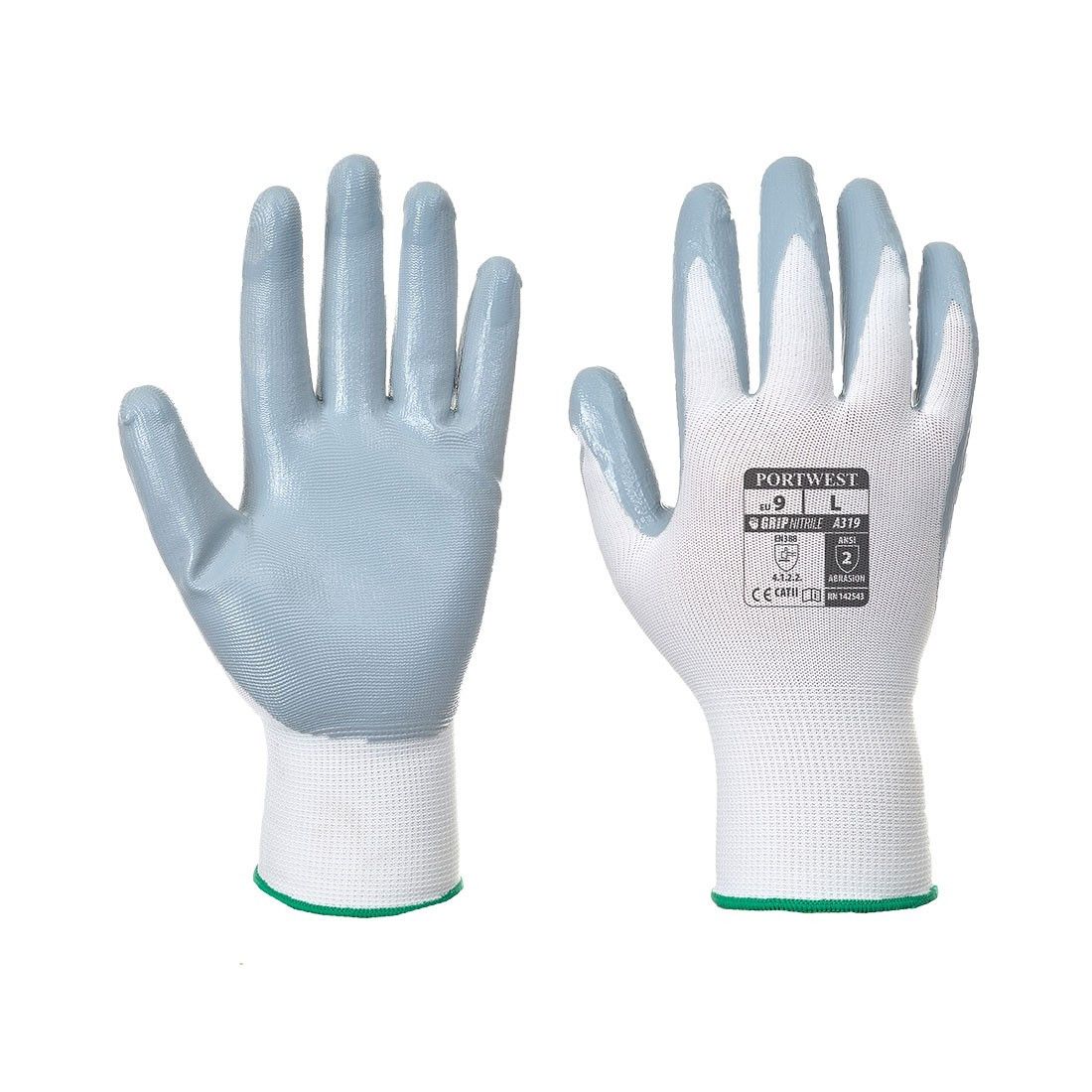 Manusi nitril A319, gri, M