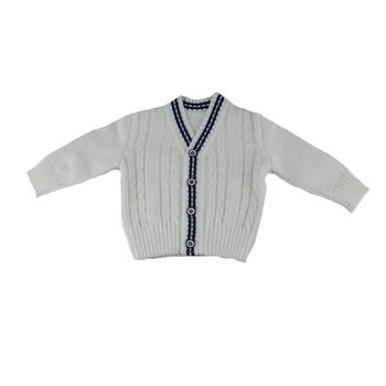 Cardigan maneca lunga pentru baieti NN 215-A1, Alb Cardigan maneca lunga pentru baieti NN 215-A1, Alb