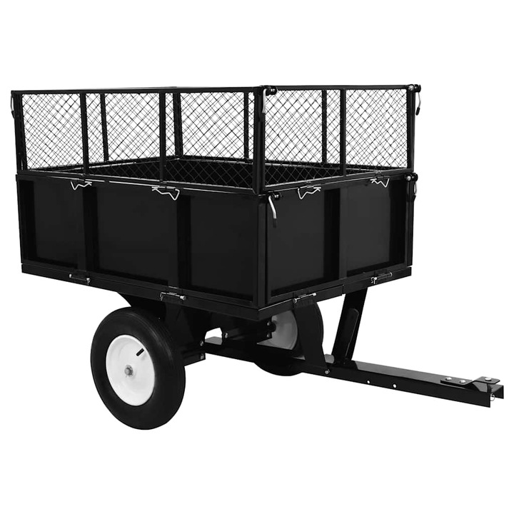 vidaXL 300 kg-os teherbírású billenős pótkocsi fűnyíróhoz 42.55 kg 145813