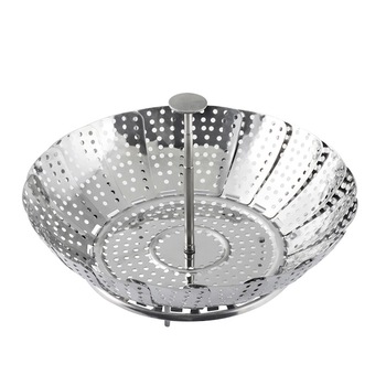 Cos expandabil pentru gatire la aburi, Inox, 23-31 cm Cos expandabil pentru gatire la aburi, Inox, 23-31 cm