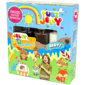 Set Tubi Jelly cu 3 culori - Animale, Tuban Set Tubi Jelly cu 3 culori - Animale, Tuban