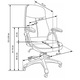 Scaun directorial HM Edison, Cadru Polipropilena, Piele ecologica, Inaltime ajustabila, Sistem Balansare, H 118 cm, Sarcina max 120 Kg, Negru
