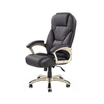 Scaun directorial piele ecologica AX Daimond negru Scaun directorial piele ecologica AX Daimond negru
