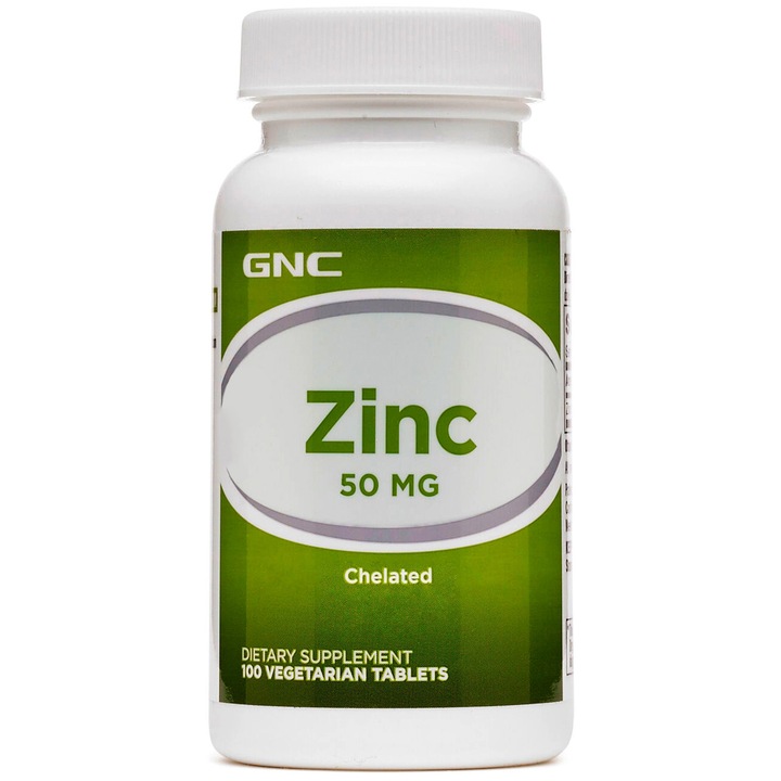 GNC Zinc Chelat 50 mg, 100 Tablete Vegetale