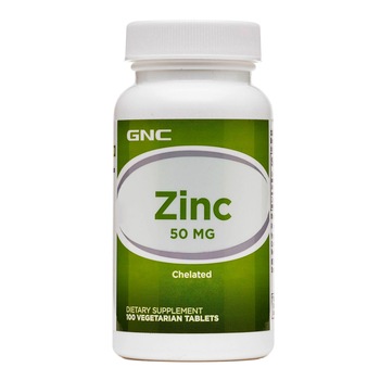 GNC Zinc Chelat 50 mg, 100 Tablete Vegetale GNC Zinc Chelat 50 mg, 100 Tablete Vegetale