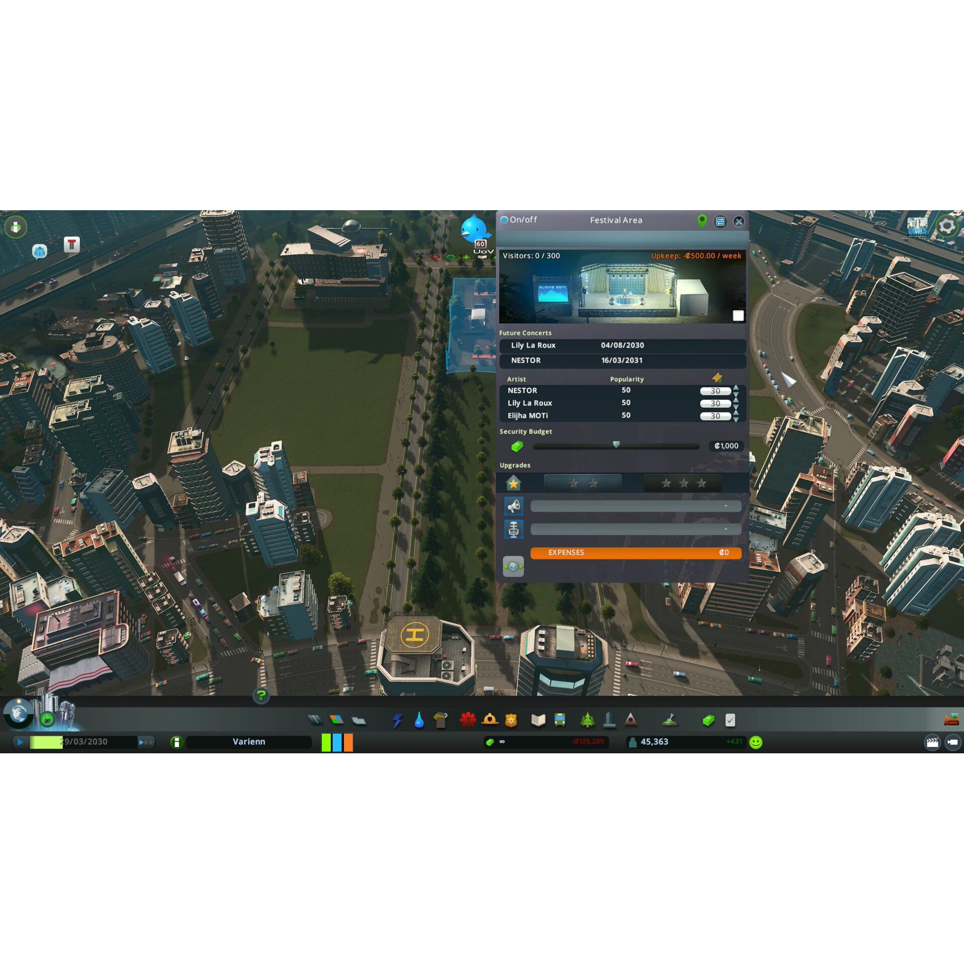 Joc Cities Skylines - Concerts DLC Steam Key Global PC (Cod Activare