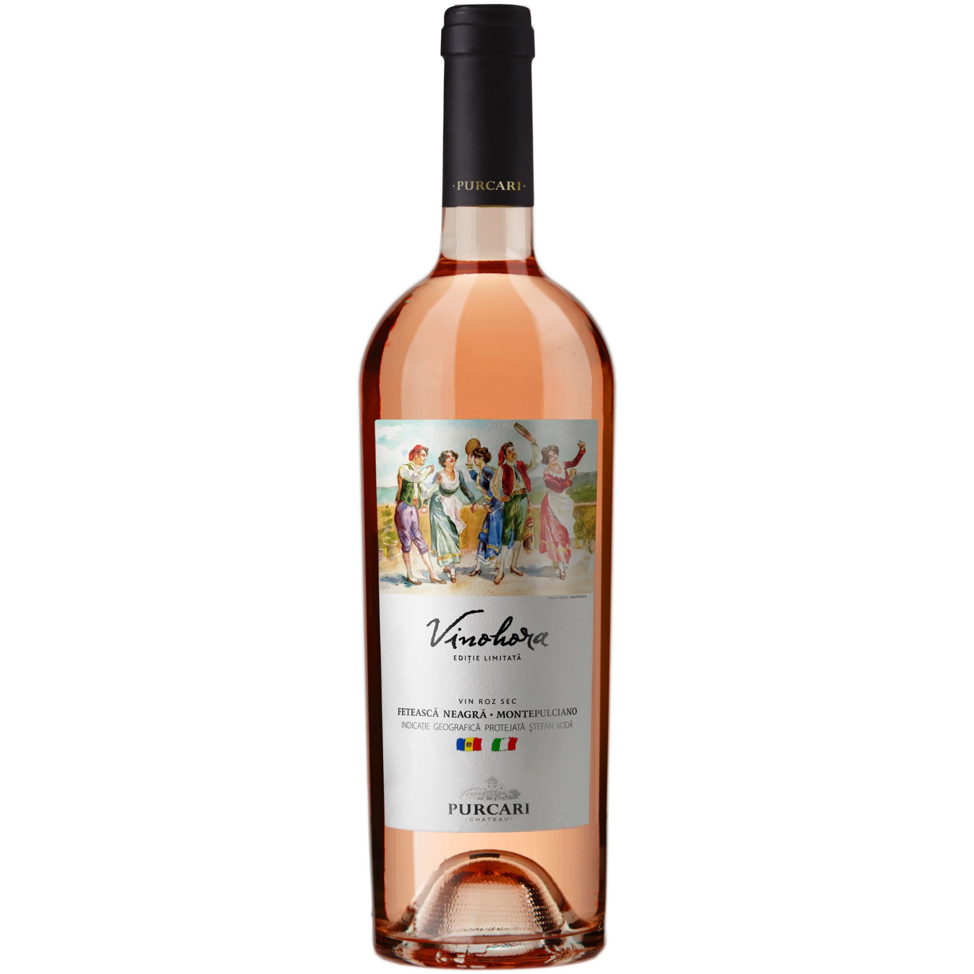 Vin Rose Purcari Vinohora, Feteasca Neagra & Montepulciano, Sec, 0.75l