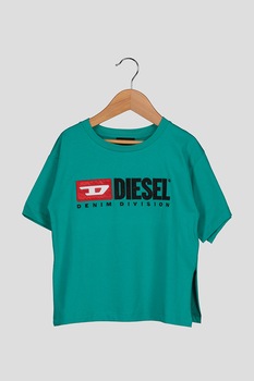 Diesel, Tricou cu imprimeu logo, Verde Diesel, Tricou cu imprimeu logo, Verde