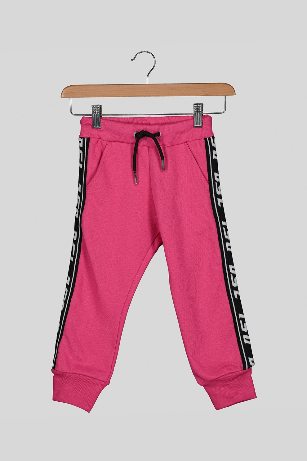 Diesel, Pantaloni sport cu segmente laterale contrastante, Roz