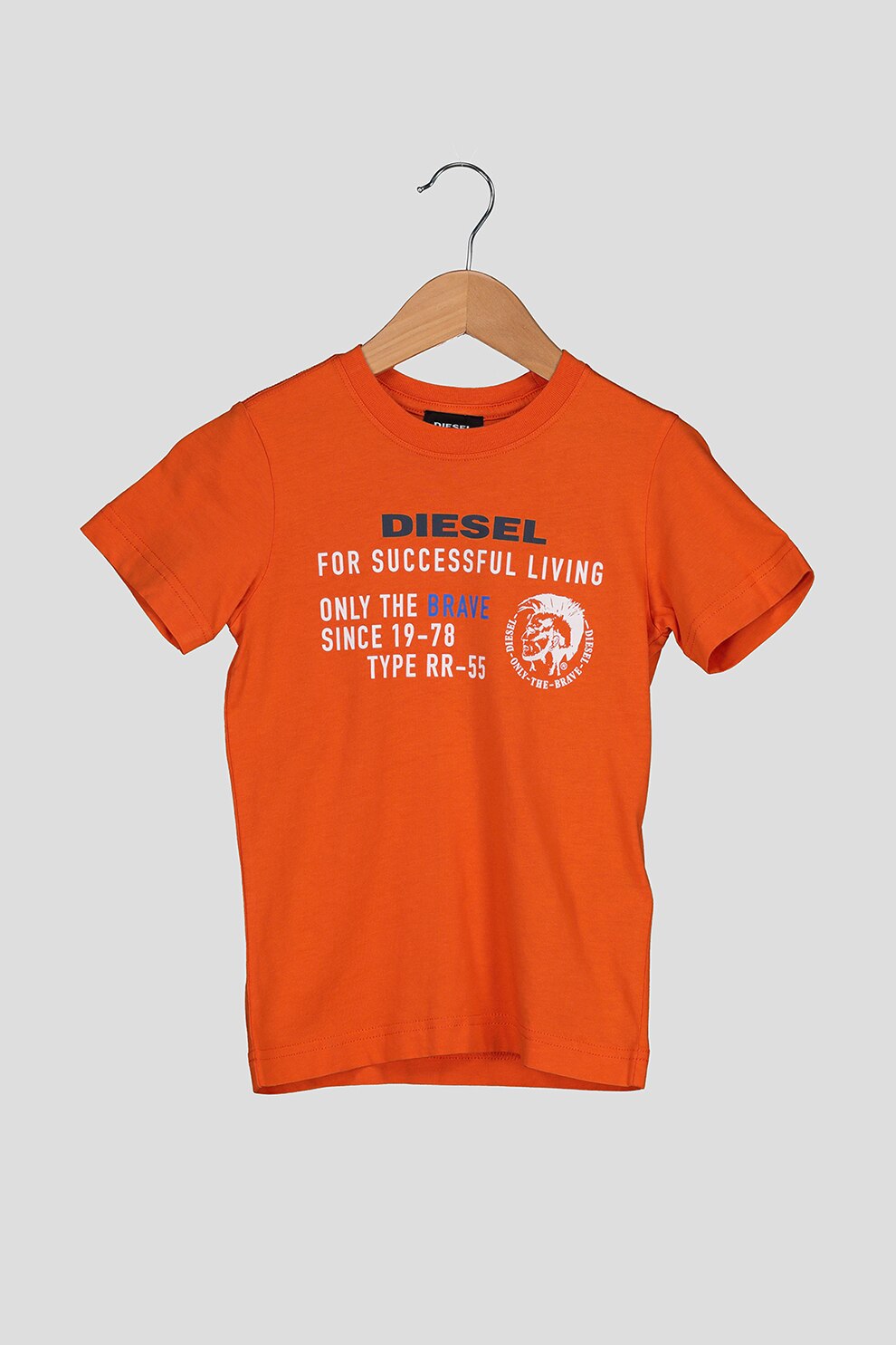 Diesel, Tricou cu imprimeu text, Oranj