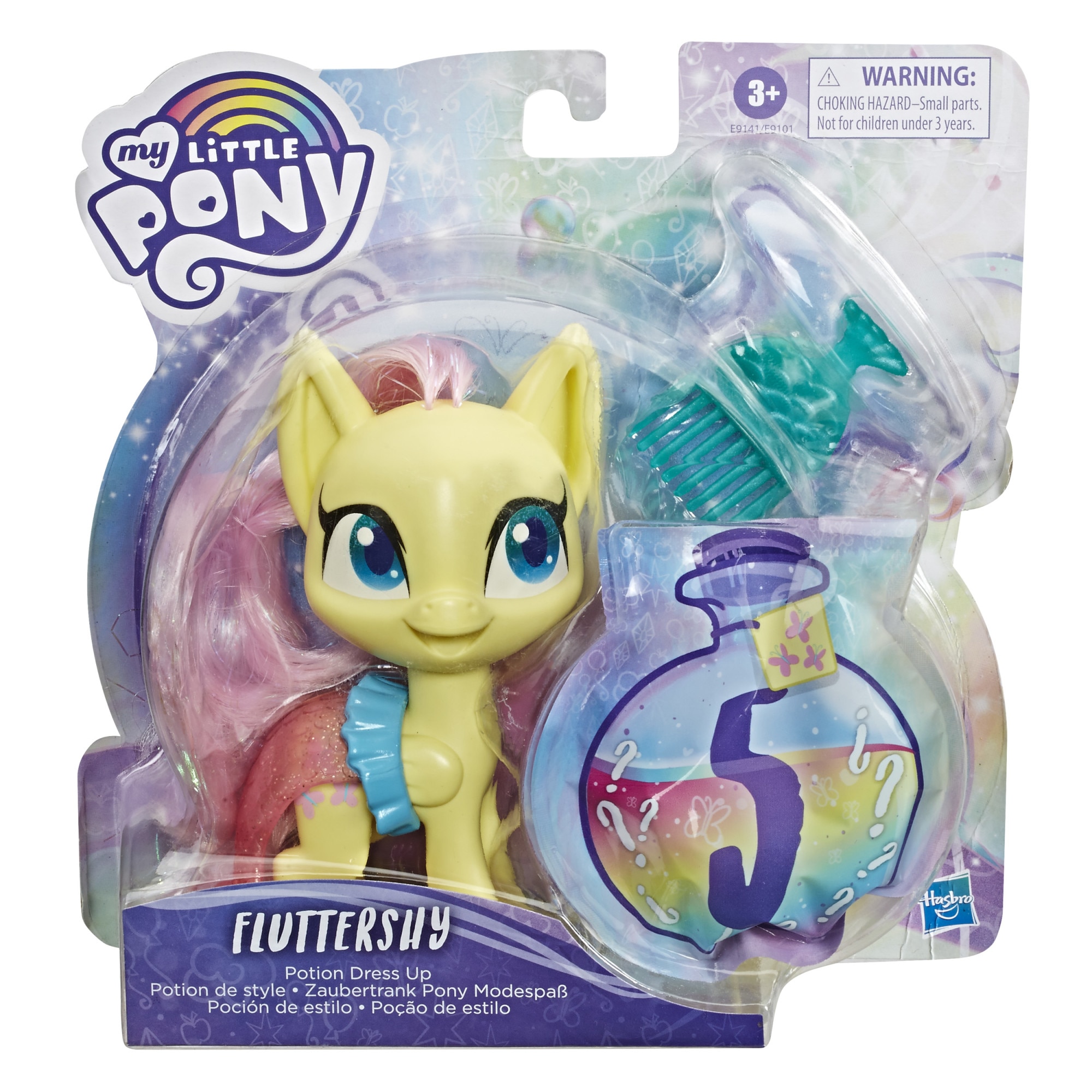 Figurina My Little Poney Potion Dress Up - Fluttershy, cu accesorii