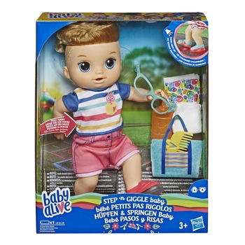 Bebelus Baby Alive, Step'n Giggle - Primii pasi, Baietel blond Bebelus Baby Alive, Step'n Giggle - Primii pasi, Baietel blond