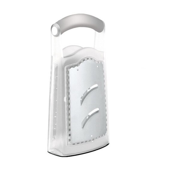 Razatoare cu recipient depozitare, Inox si plastic, 10x6x19 cm