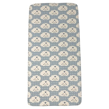 Cearsaf cu elastic pe colt pentru saltea bebelusi 120x60 cm Deseda Norisori zambareti Albastru Cearsaf cu elastic pe colt pentru saltea bebelusi 120x60 cm Deseda Norisori zambareti Albastru