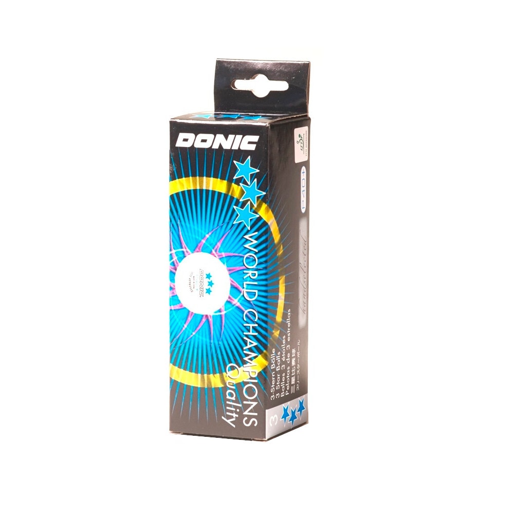 Mingi tenis Donic*** P40+ albe (set de 3 buc)