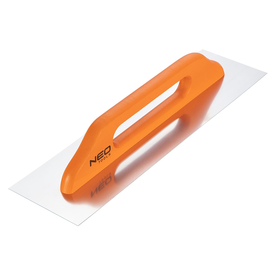 Gletiera Neo, 50-181, Inox/Lemn, 480x128 mm, Portocaliu/Argintiu