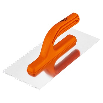 Mistrie crestata Neo, 50-205, Inox/Plastic, 270x125 mm, Argintiu/Portocaliu Mistrie crestata Neo, 50-205, Inox/Plastic, 270x125 mm, Argintiu/Portocaliu
