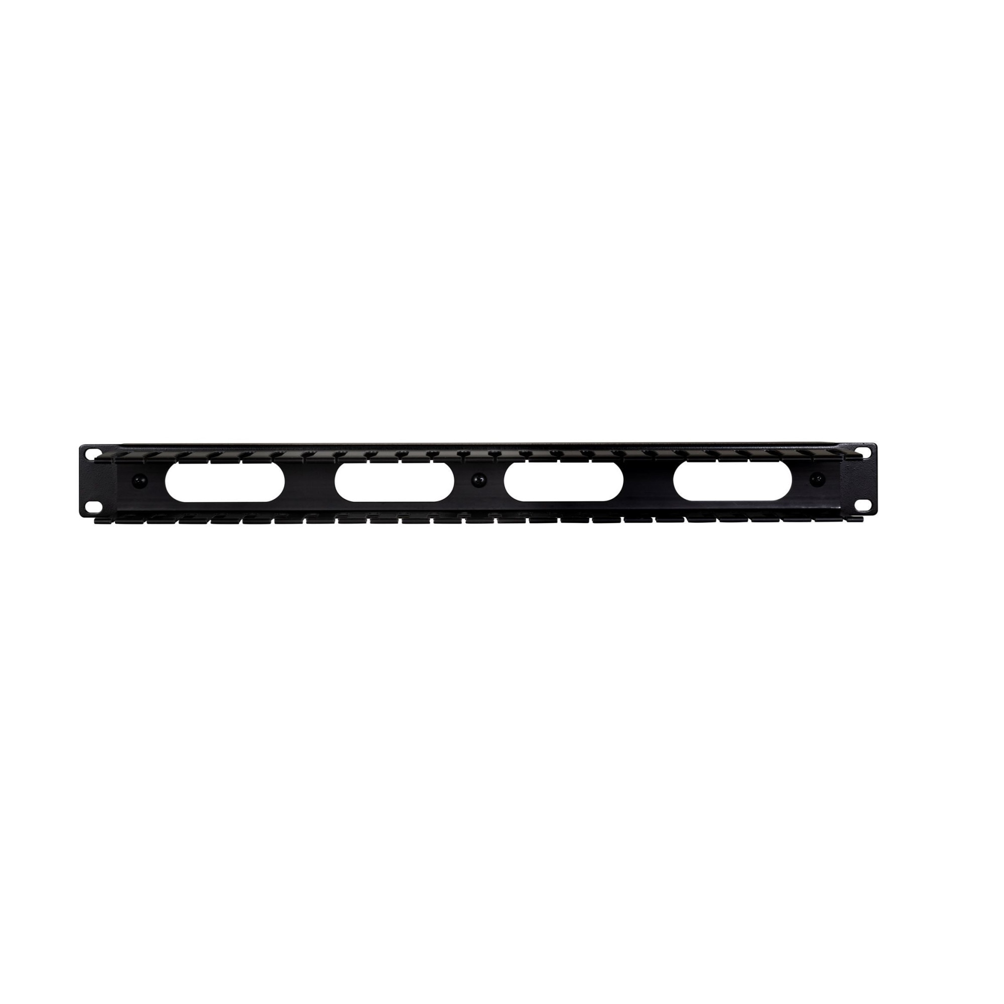 Ghidaj organizator cabluri LanKATT din PLASTIC pentru rack, negru, 1U ...