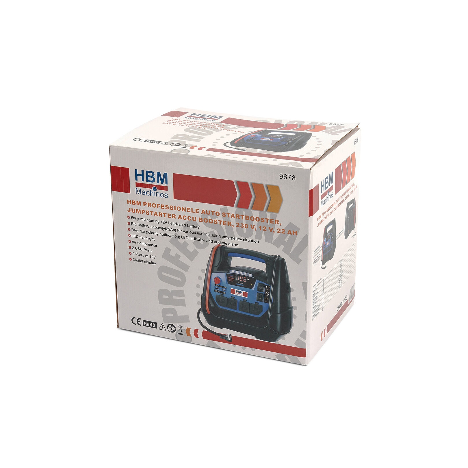 Robot de pornire auto, HBM, multifunctional, 3 in 1, 230v