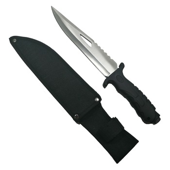 Cutit de vanatoare, Jungle Fever, 33.5 cm, argintiu Cutit de vanatoare, Jungle Fever, 33.5 cm, argintiu