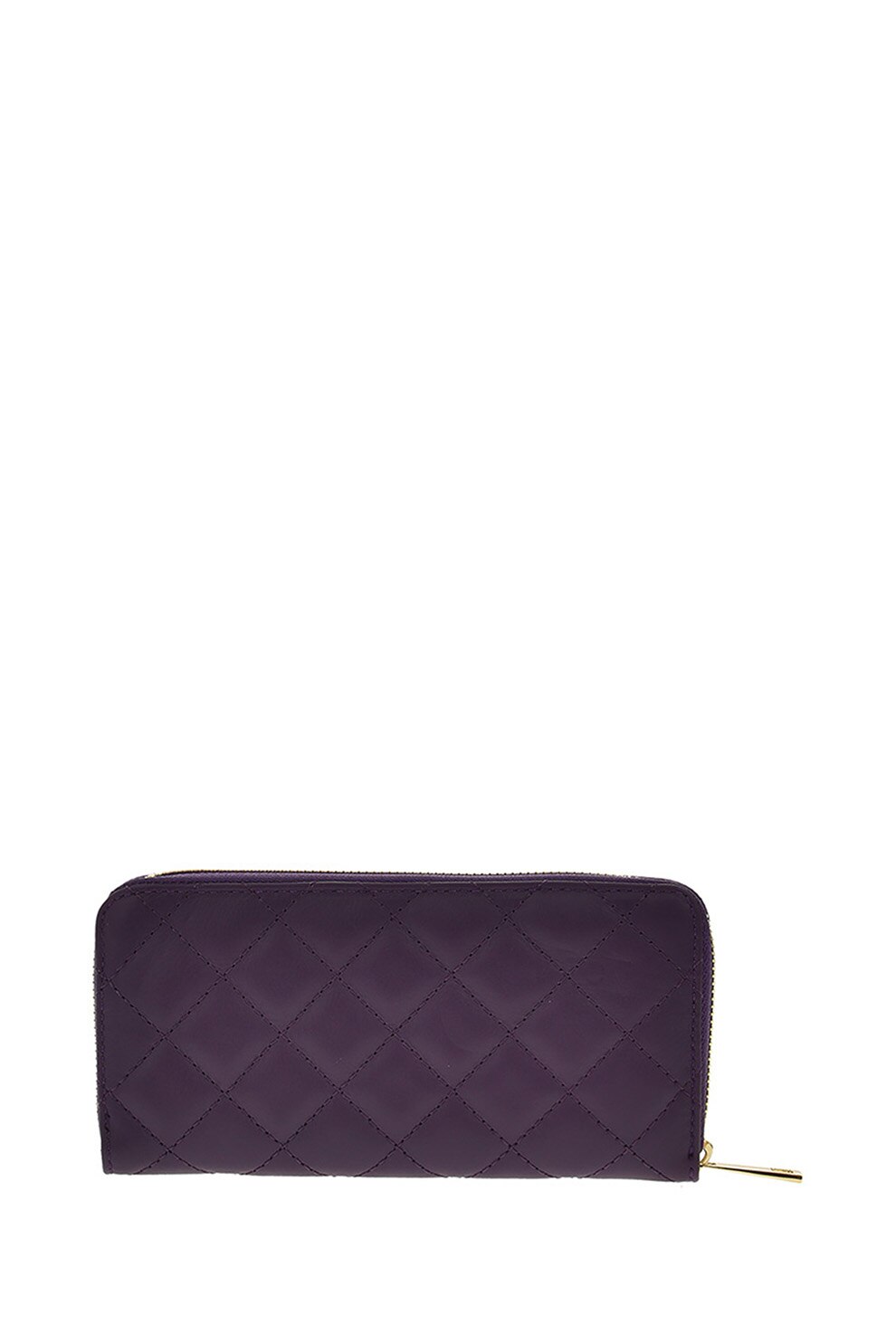 Chiara Canotti, Portofel de piele cu aspect matlasat, Violet aubergine