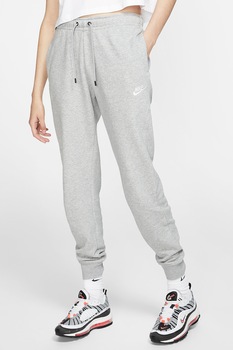 Nike, Pantaloni sport conici cu buzunare laterale Sportswear Club, Gri melange Nike, Pantaloni sport conici cu buzunare laterale Sportswear Club, Gri melange