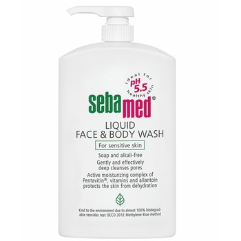 Lichid dermatologic de curatare Sebamed, pentru fata si corp, 1000 ml Lichid dermatologic de curatare Sebamed, pentru fata si corp, 1000 ml