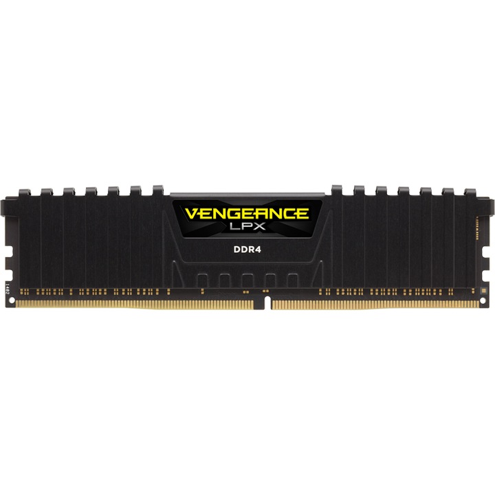 Memorie Corsair Vengeance LPX 8GB DIMM, DDR4, 2400MHz, CL14, 1.2V, XMP 2.0, Black