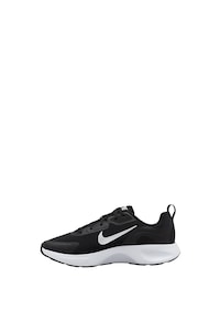 Nike, Мрежести спортни обувки Wearallday, Черен/Бял, 9.5