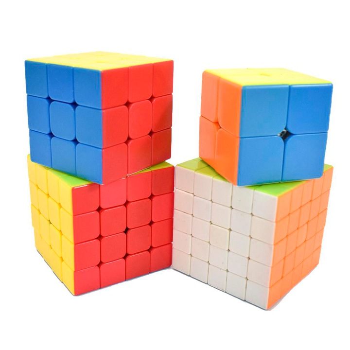 Set 4 cuburi rubik, FanXin 4 In 1 Gift Box stickerless, 206CUB
