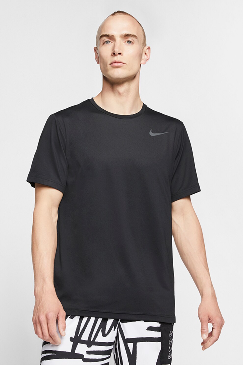 Nike, Tricou pentru fitness Pro, Negru, S