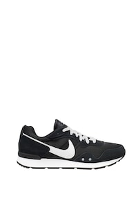 Nike, Велурени спортни обувки Venture Runner с мрежести зони, Черен/Бял, 8