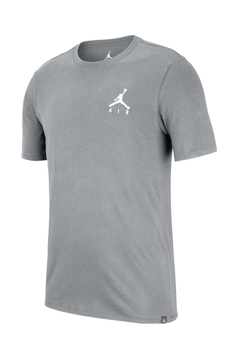 Nike, Tricou de bumbac Jumpman Air, Gri melange