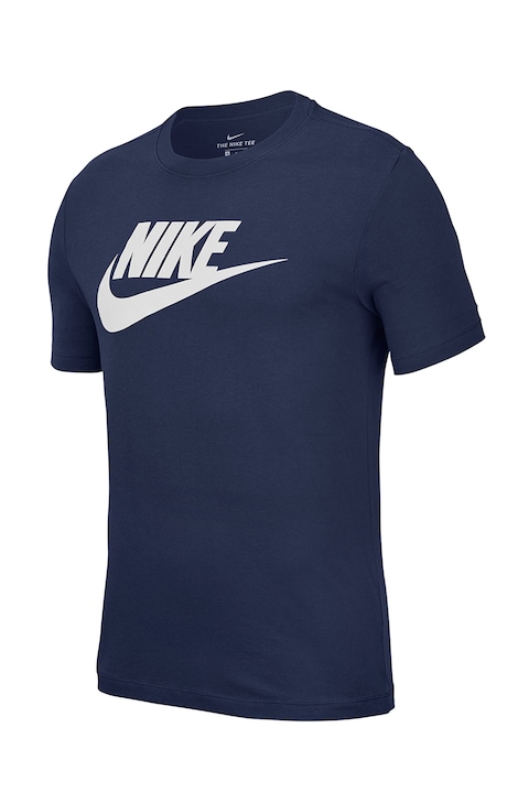 Nike, Тениска Icon Futura с логa, Тъмносин
