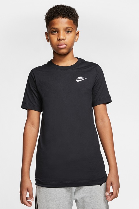 Nike, Tricou de bumbac Futura, Negru
