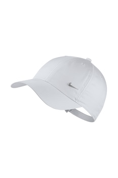 Nike - Бейзболна шапка Swoosh с лого, Бял