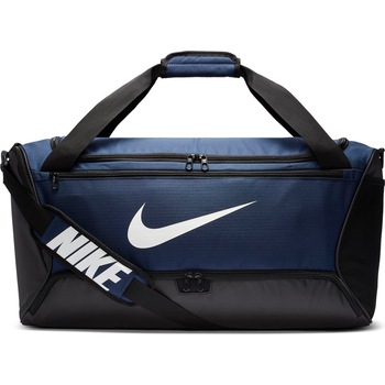 Geanta Duffel Nike Brasilia M 9.0, 60L Unisex, Midnight Navy/Black/White Geanta Duffel Nike Brasilia M 9.0, 60L Unisex, Midnight Navy/Black/White