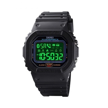 Ceas Smartwatch Skmei, Lumina de fundal, Alarma, Pedometru, Digital, Casual, Fotografiere de la distanta, Rezistent la inot, Notificari, Negru Ceas Smartwatch Skmei, Lumina de fundal, Alarma, Pedometru, Digital, Casual, Fotografiere de la distanta, Rezistent la inot, Notificari, Negru