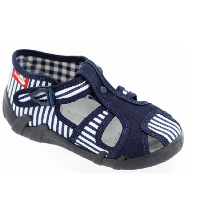 Sandale pentru copii, Albatru-Alb, marca RenBut