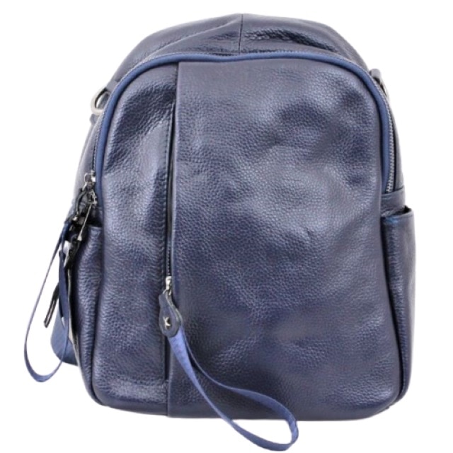 Rucsac dama, Caza Pelletteria, Bleumarin, piele naturala