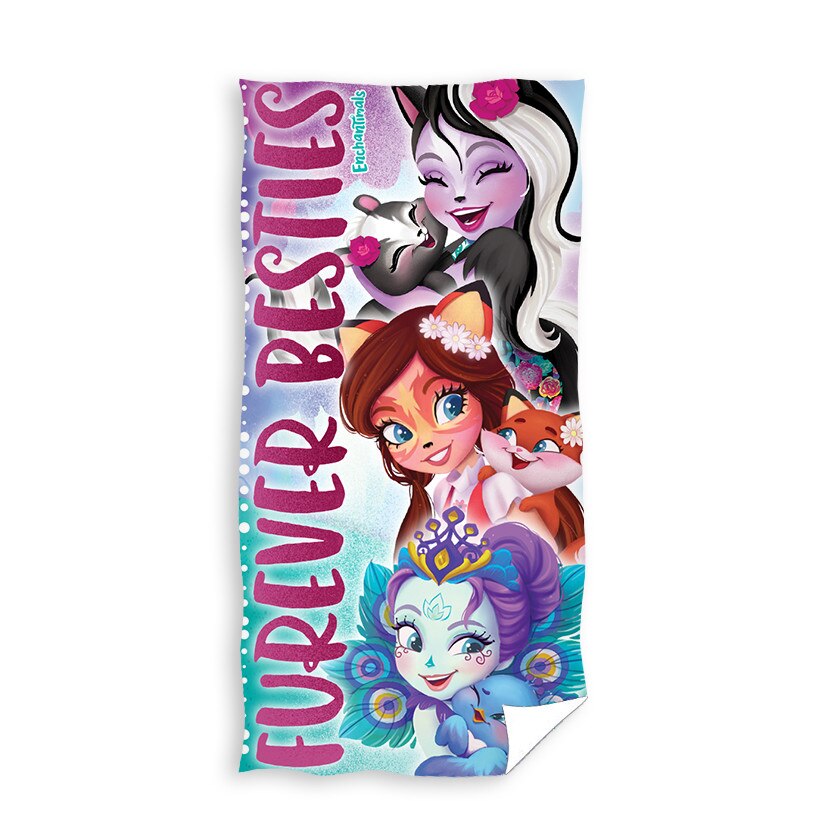 Prosop Enchantimals, 70x140cm, bumbac