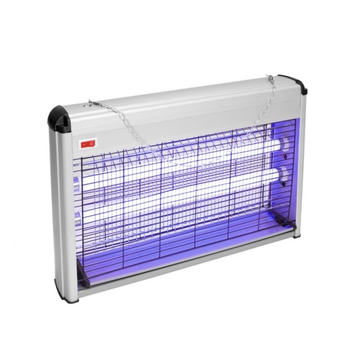 Gaia elektromos kártevőirtó készülék, szúnyogellenes, legyek, lepkék, lepkék, rovarok, UV lámpa 60 W, legfeljebb 400 négyzetméteres helyiségekhez