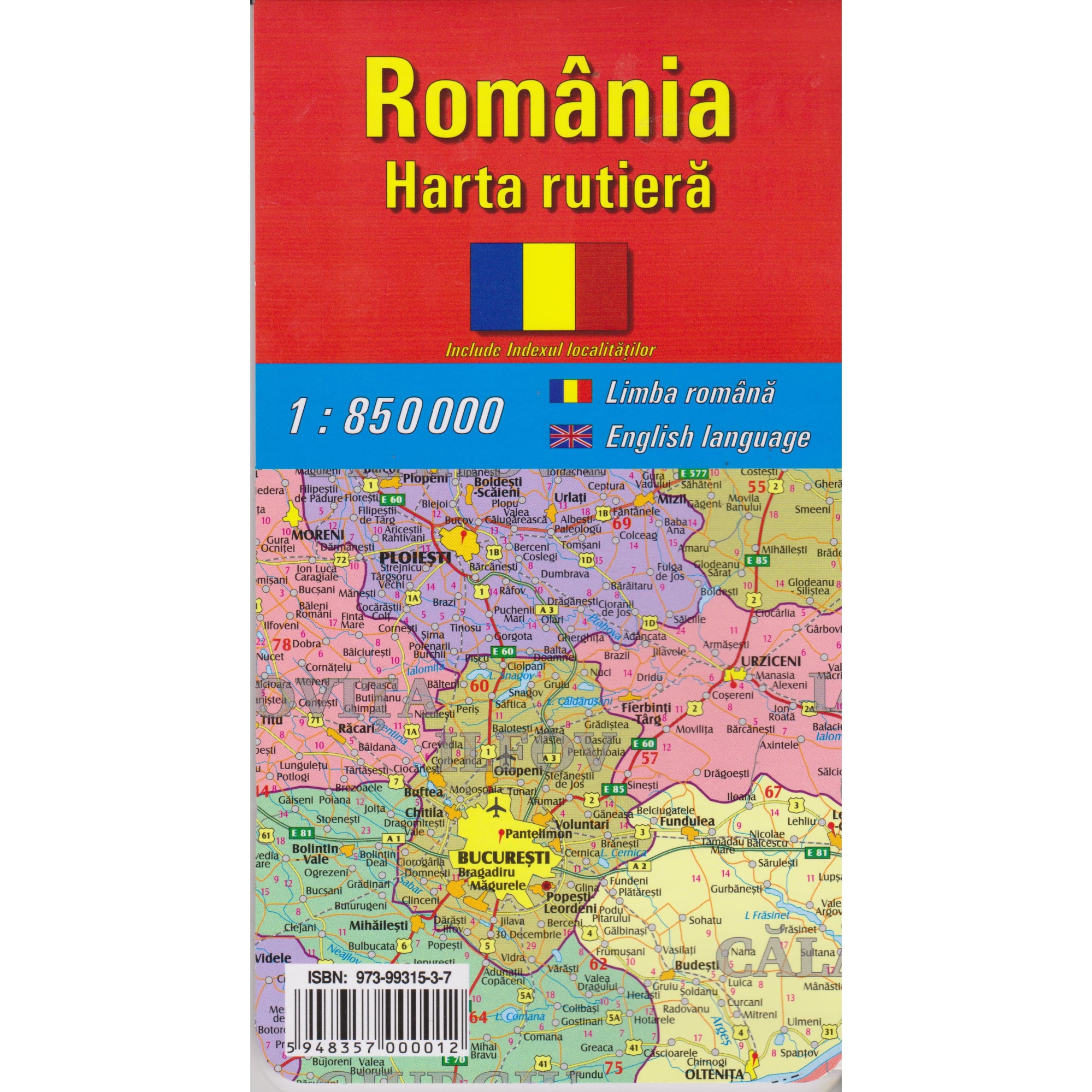 Romania-Harta rutiera