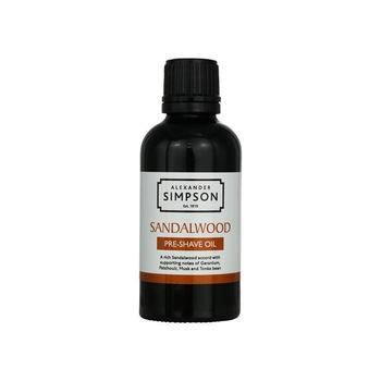 Ulei pre-barbierit Simpson Sandalwood 50 ml Ulei pre-barbierit Simpson Sandalwood 50 ml