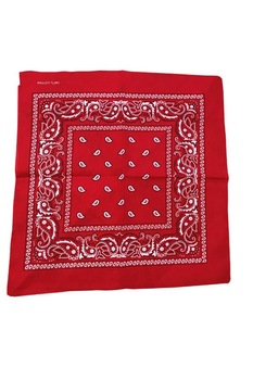 Esarfa tip bandana, cu imprimeu, rosu, 57 x 57 cm Esarfa tip bandana, cu imprimeu, rosu, 57 x 57 cm